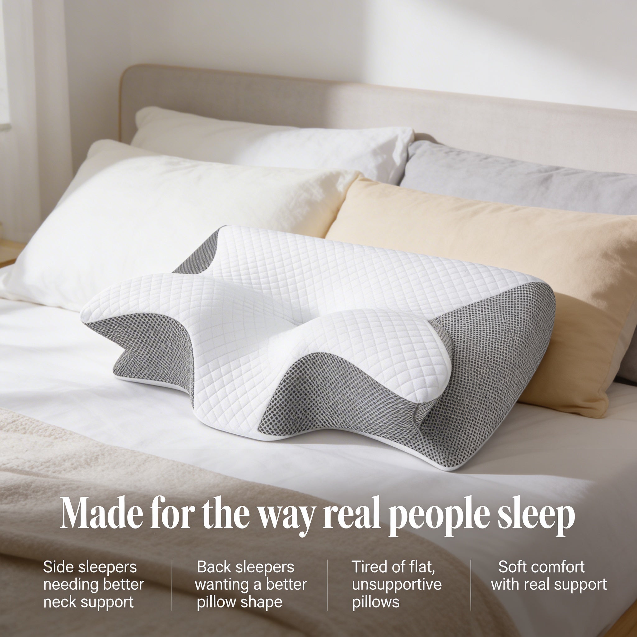 A better pillow for the way you really sleep